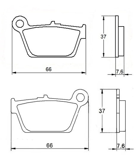 Pastiglie freno per Beta marca Accossato codice AGPP38