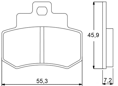 Pastiglie freno per Kymko marca Accossato codice AGPP51