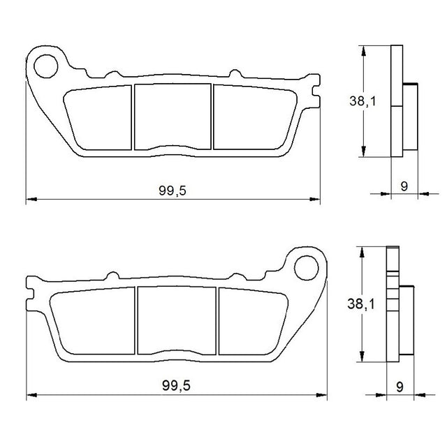Pastiglie freno per Honda marca Accossato codice AGPP55