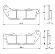 Pastiglie freno per Honda marca Accossato codice AGPP55
