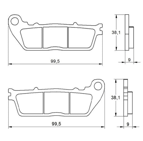 Pastiglie freno per Honda marca Accossato codice AGPP55