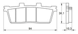 Pastiglie freno per Daelim, E-Ton, SYM marca Accossato codice AGPP57