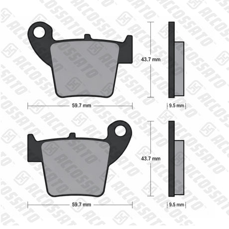 Pastiglie freno per Honda, Suzuki marca Accossato codice AGPP72
