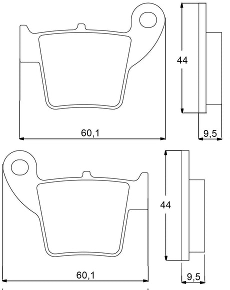Pastiglie freno per Honda, Suzuki marca Accossato codice AGPP72