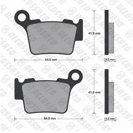 Pastiglie freno per KTM marca Accossato codice AGPP80