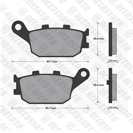 Pastiglie freno per Honda, Kawasaki, Suzuki, Yamaha marca Accossato codice AGPP88