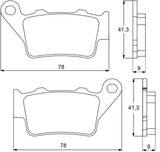 Pastiglie freno per Aprilia, Benelli, Ducati, Harley Davidson, Honda, KTM, Yamaha marca Accossato codice AGPP91