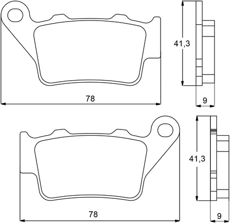Pastiglie freno per Aprilia, Benelli, Ducati, Harley Davidson, Honda, KTM, Yamaha marca Accossato codice AGPP91