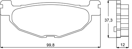 Pastiglie freno per Yamaha marca Accossato codice AGPP92