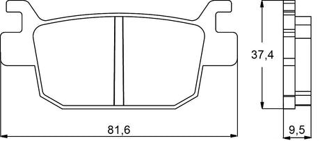 Pastiglie freno per Benelli marca Accossato codice AGPP95