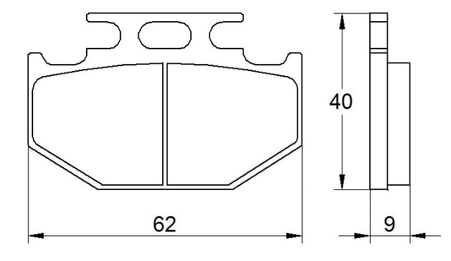 Pastiglie freno per Kawasaki, Suzuki, Yamaha marca Accossato codice AGPP99