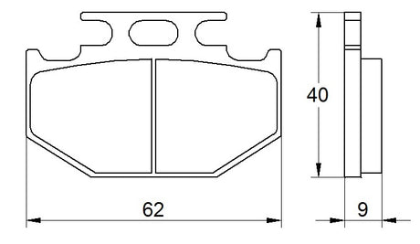 Pastiglie freno per Kawasaki, Suzuki, Yamaha marca Accossato codice AGPP99