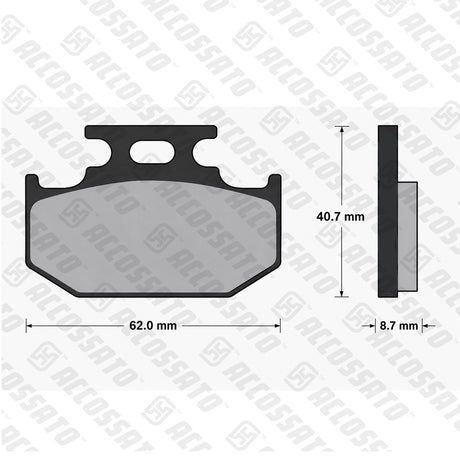 Pastiglie freno per Kawasaki, Suzuki, Yamaha marca Accossato codice AGPP99