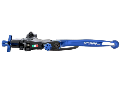 Comando Frizione A Cavo Accossato Con Interasse Regolabile (24mm-29mm), Leva Snodata Colorata (Pomello+Leva+Regolatore) e Micro Incluso, Attacco 1 pollice