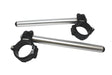 Coppia Di Semimanubri con Morsetto Di Bloccaggio, Composto Da 2 Semi-Gusci, Inclinazione 10 gradi - Diametro forcella: 53 mm, Colore braccialetto: Nero