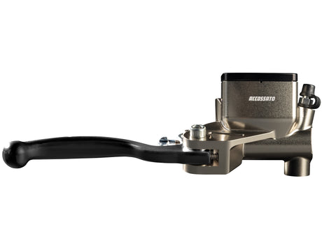 Pompa Freno Assiale Accossato Con Vaschetta Integrata, pistone 10.5 mm, per Moto Offroad, Scooter e Pitbike