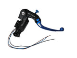 Pompa Freno Ready To Brake Accossato PRS 16x17-18-19 Con Leva Snodata Colorata (Pomello+Leva) - Supporto specchio: M10, Vaschetta in Alluminio Integrata: - N/A