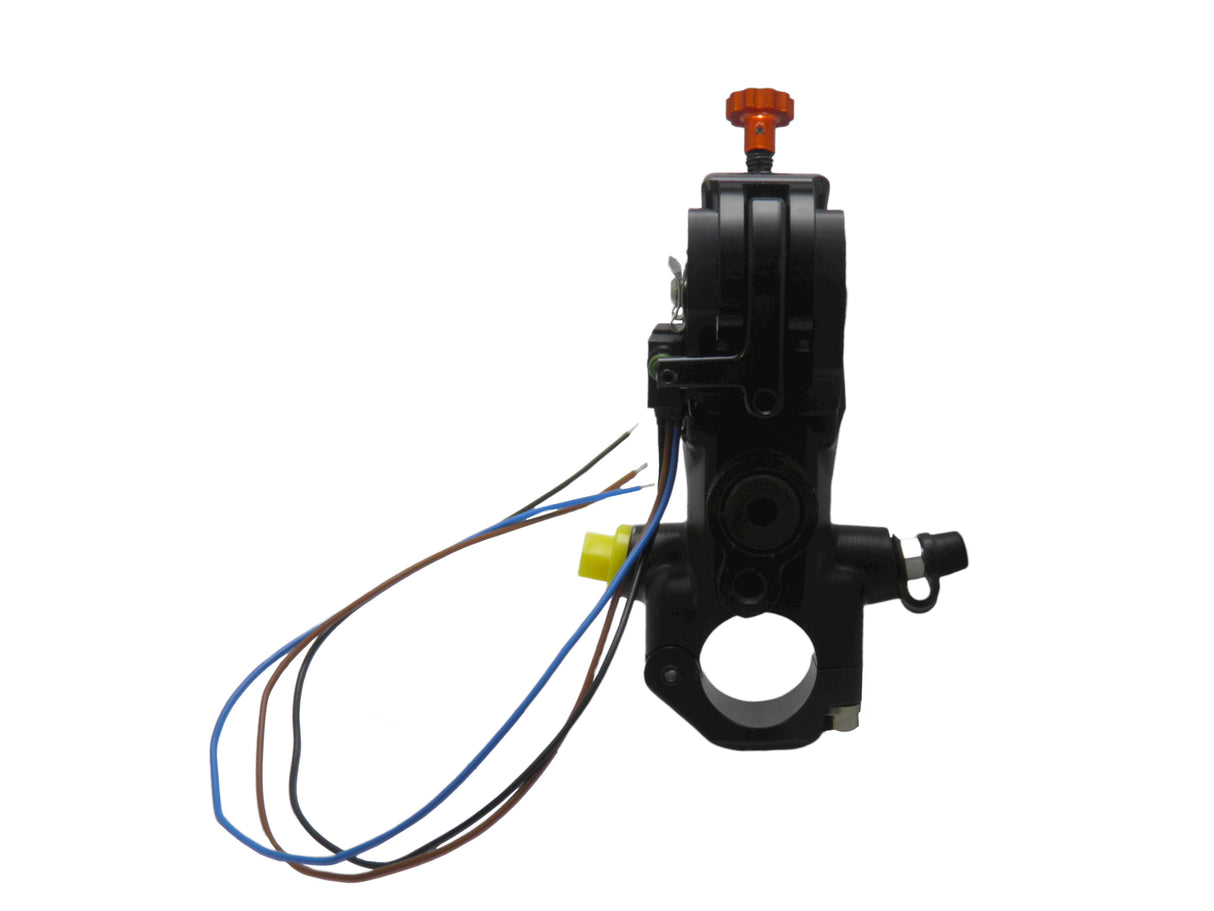 Pompa Freno Ready To Brake Accossato PRS 16x17-18-19 Con Leva Snodata Colorata (Pomello+Leva) - Supporto specchio: - N/A, Vaschetta in Alluminio Integrata: - N/A
