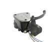 Pompa Freno Ready To Brake Accossato PRS 19x17-18-19 Con Leva Snodata Colorata (Pomello+Leva) - Supporto specchio: M10, Vaschetta in Alluminio Integrata: Argento