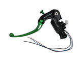 Pompa Frizione Ready To Brake Accossato 16x16 Con Leva Snodata Colorata (Pomello+Leva) - Supporto specchio: M10, Vaschetta in Alluminio Integrata: - N/A