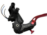 Pompa Frizione Ready To Brake Accossato 16x16 Con Leva Snodata Colorata (Pomello+Leva) - Supporto specchio: M10, Vaschetta in Alluminio Integrata: - N/A