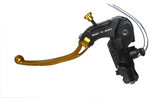 Pompa Frizione Ready To Brake Accossato 16x16 Con Leva Snodata Colorata (Pomello+Leva) - Supporto specchio: - N/A, Vaschetta in Alluminio Integrata: - N/A