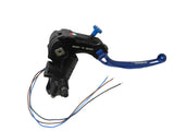 Pompa Freno Ready To Brake Accossato PRS 17x17-18-19 Con Leva Snodata Colorata (Pomello+Leva) - Opzioni leva: RST, Supporto specchio: - N/A, Vaschetta in Alluminio Integrata: - N/A