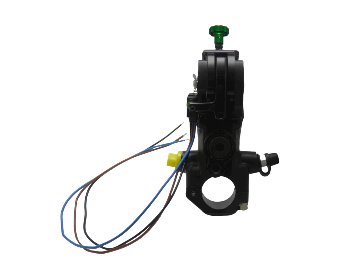 Pompa Freno Ready To Brake Accossato PRS 17x17-18-19 Con Leva Snodata Colorata (Pomello+Leva) - Opzioni leva: RST, Supporto specchio: - N/A, Vaschetta in Alluminio Integrata: - N/A
