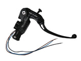 Pompa Freno Ready To Brake Accossato PRS 17x17-18-19 Con Leva Snodata Colorata (Pomello+Leva) - Opzioni leva: RST, Supporto specchio: - N/A, Vaschetta in Alluminio Integrata: - N/A