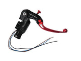 Pompa Freno Ready To Brake Accossato PRS 17x17-18-19 Con Leva Snodata Colorata (Pomello+Leva) - Opzioni leva: RST, Supporto specchio: - N/A, Vaschetta in Alluminio Integrata: - N/A