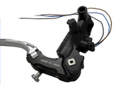 Pompa Freno Ready To Brake Accossato PRS 17x17-18-19 Con Leva Snodata Colorata (Pomello+Leva) - Opzioni leva: RST, Supporto specchio: M8, Vaschetta in Alluminio Integrata: - N/A