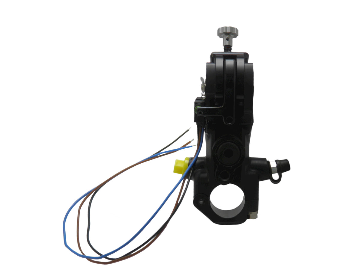 Pompa Freno Ready To Brake Accossato PRS 17x17-18-19 Con Leva Snodata Colorata (Pomello+Leva) - Opzioni leva: RST, Supporto specchio: - N/A, Vaschetta in Alluminio Integrata: - N/A