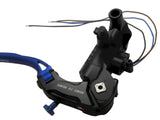 Pompa Freno Ready To Brake Accossato PRS 15x17-18-19 Con Leva Snodata Colorata (Pomello+Leva) - Opzioni leva: RST, Supporto specchio: M8, Vaschetta in Alluminio Integrata: - N/A