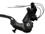 Pompa Freno Ready To Brake Accossato PRS 15x17-18-19 Con Leva Snodata Colorata (Pomello+Leva) - Opzioni leva: RST, Supporto specchio: M8, Vaschetta in Alluminio Integrata: - N/A