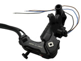 Pompa Freno Ready To Brake Accossato PRS 15x17-18-19 Con Leva Snodata Colorata (Pomello+Leva) - Opzioni leva: RST, Supporto specchio: M10, Vaschetta in Alluminio Integrata: - N/A