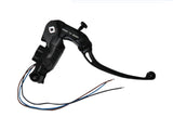 Pompa Freno Ready To Brake Accossato PRS 15x17-18-19 Con Leva Snodata Colorata (Pomello+Leva) - Opzioni leva: RST, Supporto specchio: M8, Vaschetta in Alluminio Integrata: - N/A