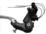Pompa Freno Ready To Brake Accossato PRS 15x17-18-19 Con Leva Snodata Colorata (Pomello+Leva) - Opzioni leva: RST, Supporto specchio: M10, Vaschetta in Alluminio Integrata: - N/A