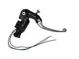 Pompa Freno Ready To Brake Accossato PRS 15x17-18-19 Con Leva Snodata Colorata (Pomello+Leva) - Opzioni leva: RST, Supporto specchio: M8, Vaschetta in Alluminio Integrata: - N/A