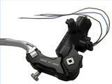 Pompa Freno Ready To Brake Accossato PRS 15x17-18-19 Con Leva Snodata Colorata (Pomello+Leva) - Opzioni leva: RST, Supporto specchio: - N/A, Vaschetta in Alluminio Integrata: - N/A