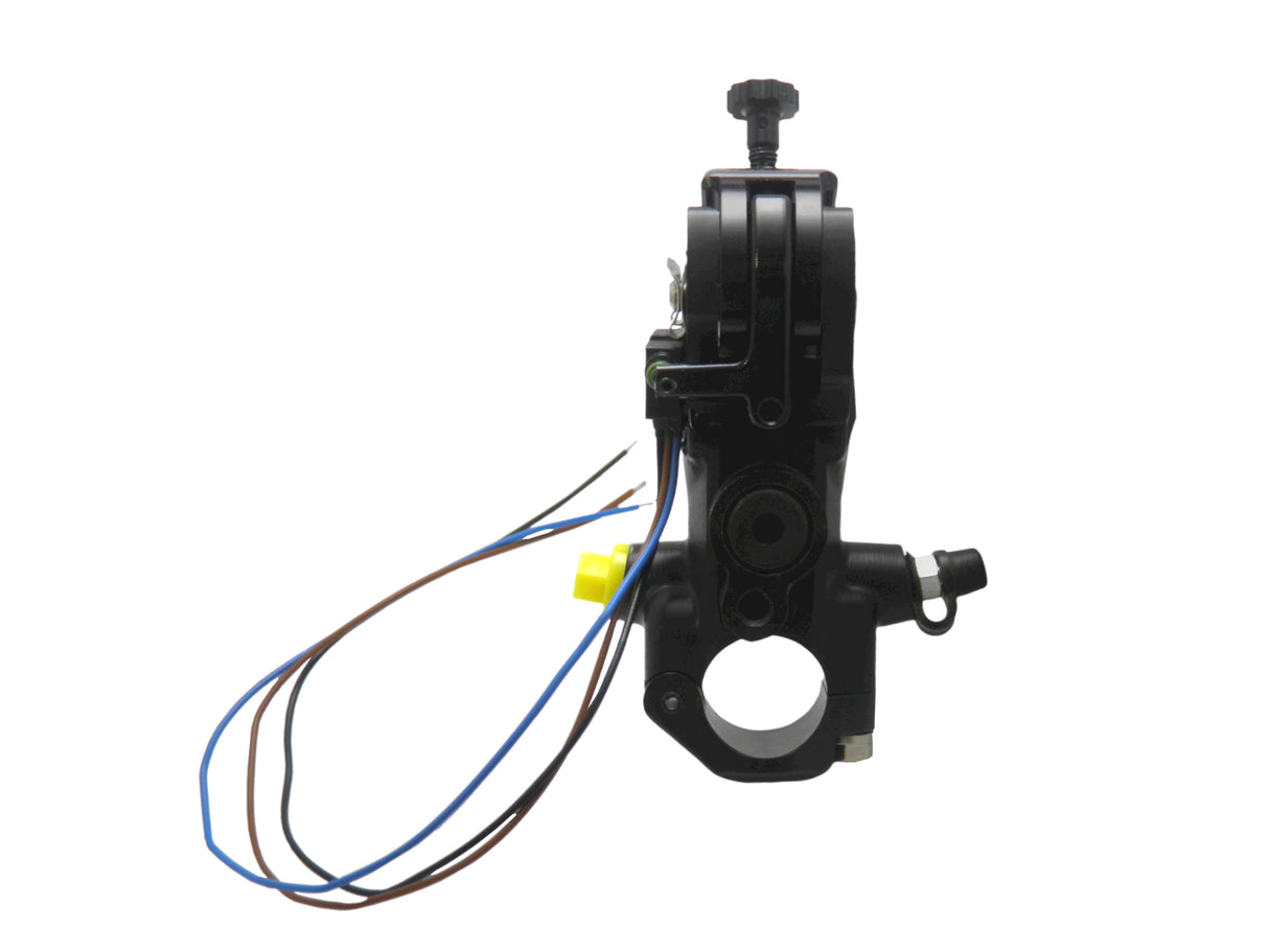 Pompa Freno Ready To Brake Accossato PRS 19x17-18-19 Con Leva Snodata Colorata (Pomello+Leva)  Per Manubri da 1 pollice - Opzioni leva: RST, Supporto specchio: - N/A, Vaschetta in Alluminio Integrata: - N/A