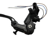 Pompa Freno Ready To Brake Accossato PRS 19x17-18-19 Con Leva Snodata Colorata (Pomello+Leva)  Per Manubri da 1 pollice - Opzioni leva: RST, Supporto specchio: M8, Vaschetta in Alluminio Integrata: - N/A