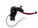 Pompa Freno Ready To Brake Accossato PRS 19x17-18-19 Con Leva Snodata Colorata (Pomello+Leva)  Per Manubri da 1 pollice - Opzioni leva: RST, Supporto specchio: - N/A, Vaschetta in Alluminio Integrata: - N/A