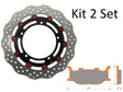 Kit Dischi Freno Flottanti Anteriori Accossato Linea Elite per Moto DK077 + Pastiglie freno AGPA22