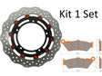 Kit Disco Freno Flottante Anteriore Accossato Linea Elite per Moto DK077 + Pastiglie freno AGPA92