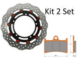 Kit Dischi Freno Flottanti Anteriori Accossato Linea Elite per Moto DK077 + Pastiglie freno AGPA97