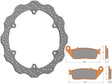 Kit Dischi Freno Flottanti Anteriori Accossato Linea Elite per Moto DK230 + Pastiglie freno AGPA72
