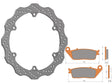 Kit Dischi Freno Flottanti Anteriori Accossato Linea Elite per Moto DK230 + Pastiglie freno AGPA81