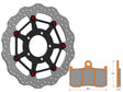 Kit Disco Freno Flottante Anteriori Accossato Linea Elite per Moto DK235 + Pastiglie freno AGPA38
