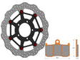 Kit Dischi Freno Flottanti Anteriori Accossato Linea Elite per Moto DK235 + Pastiglie freno AGPA38