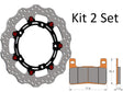 Kit Dischi Freno Flottanti Anteriori Accossato Linea Elite per Moto DK236 + Pastiglie freno AGPA109